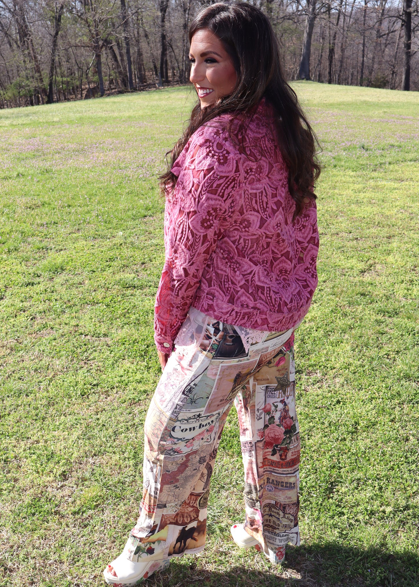 Take Me To Deadwood Old West Rose Pants