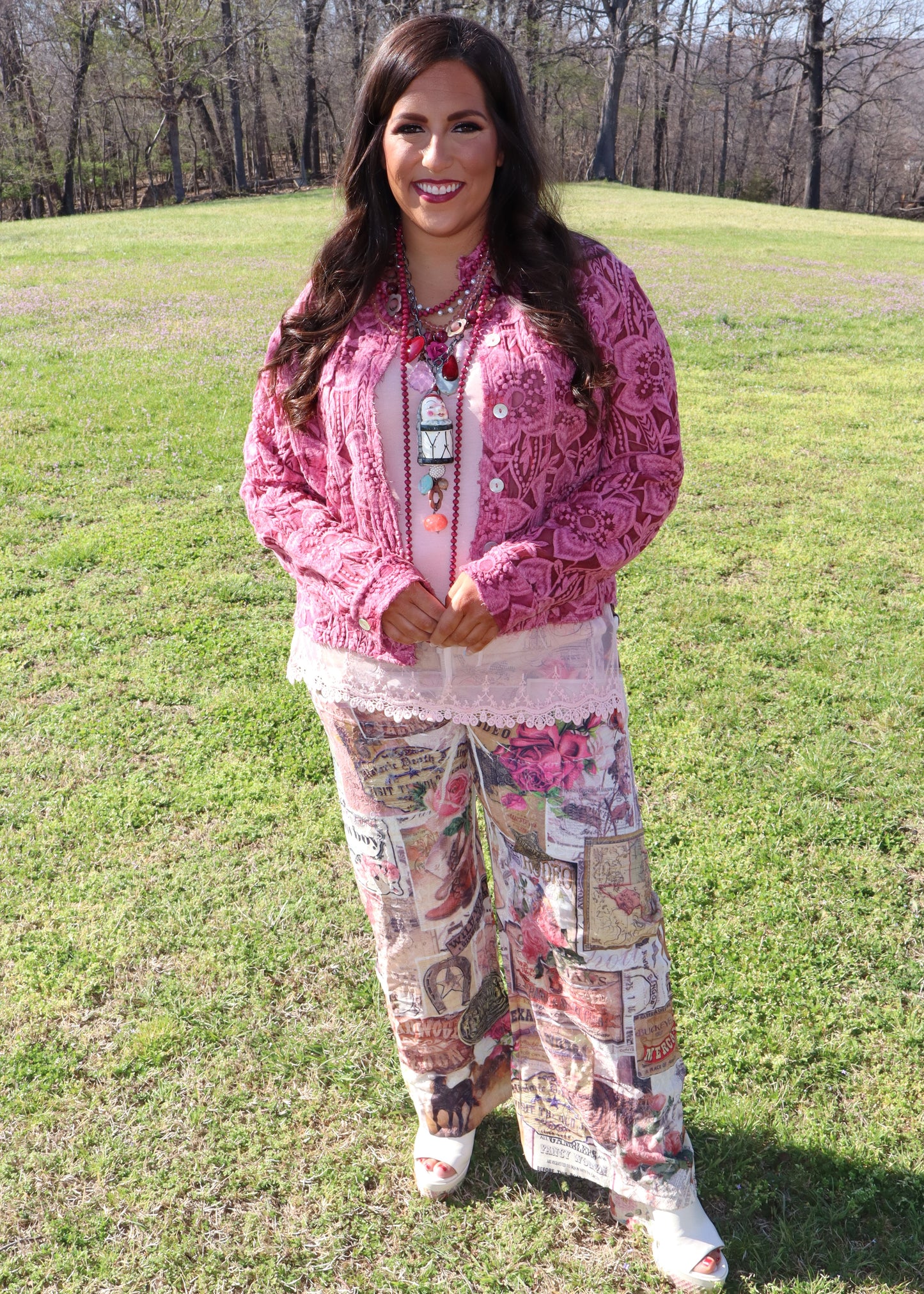Take Me To Deadwood Old West Rose Pants
