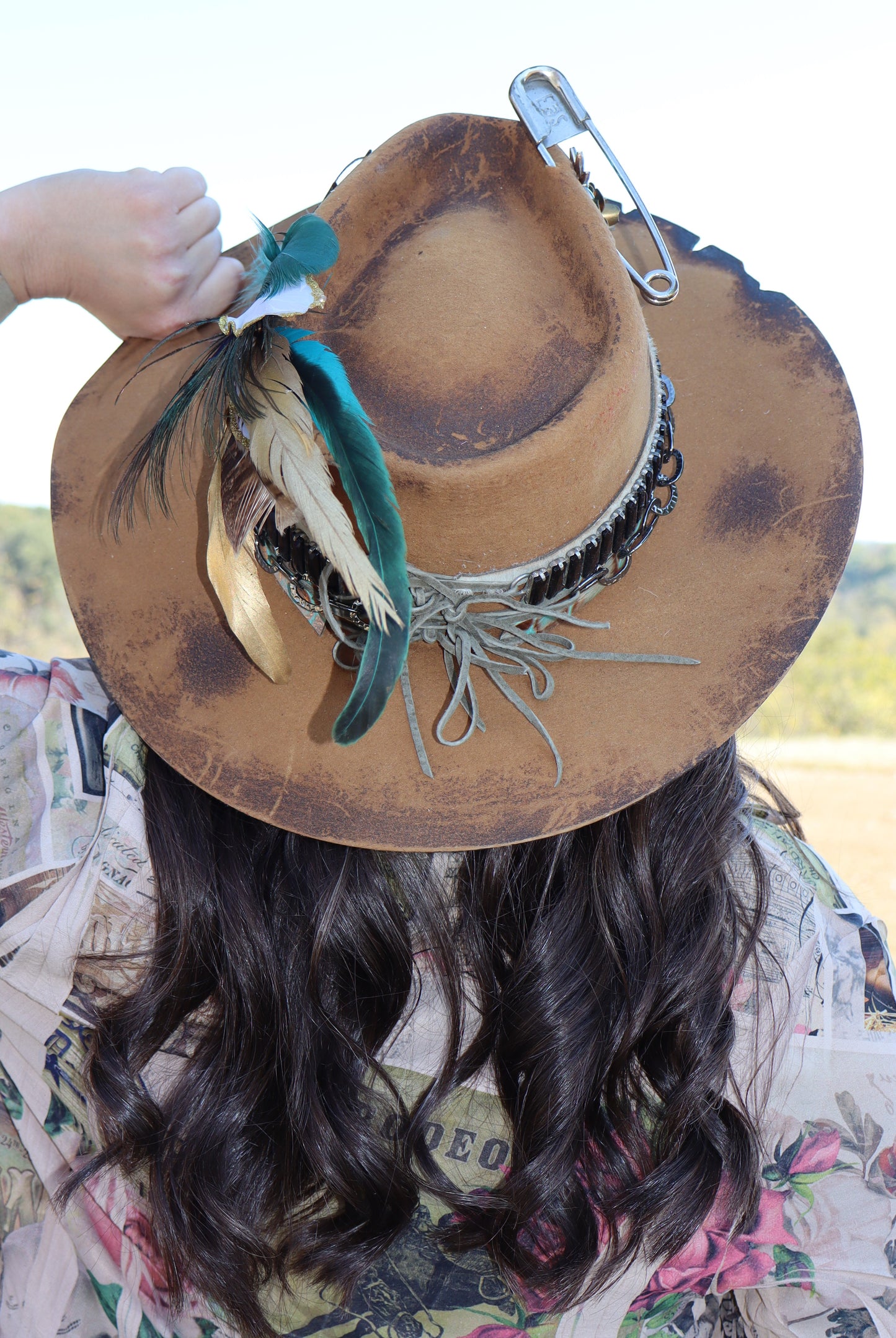 The Terrace Flat Brimmed Hat - Chestnut