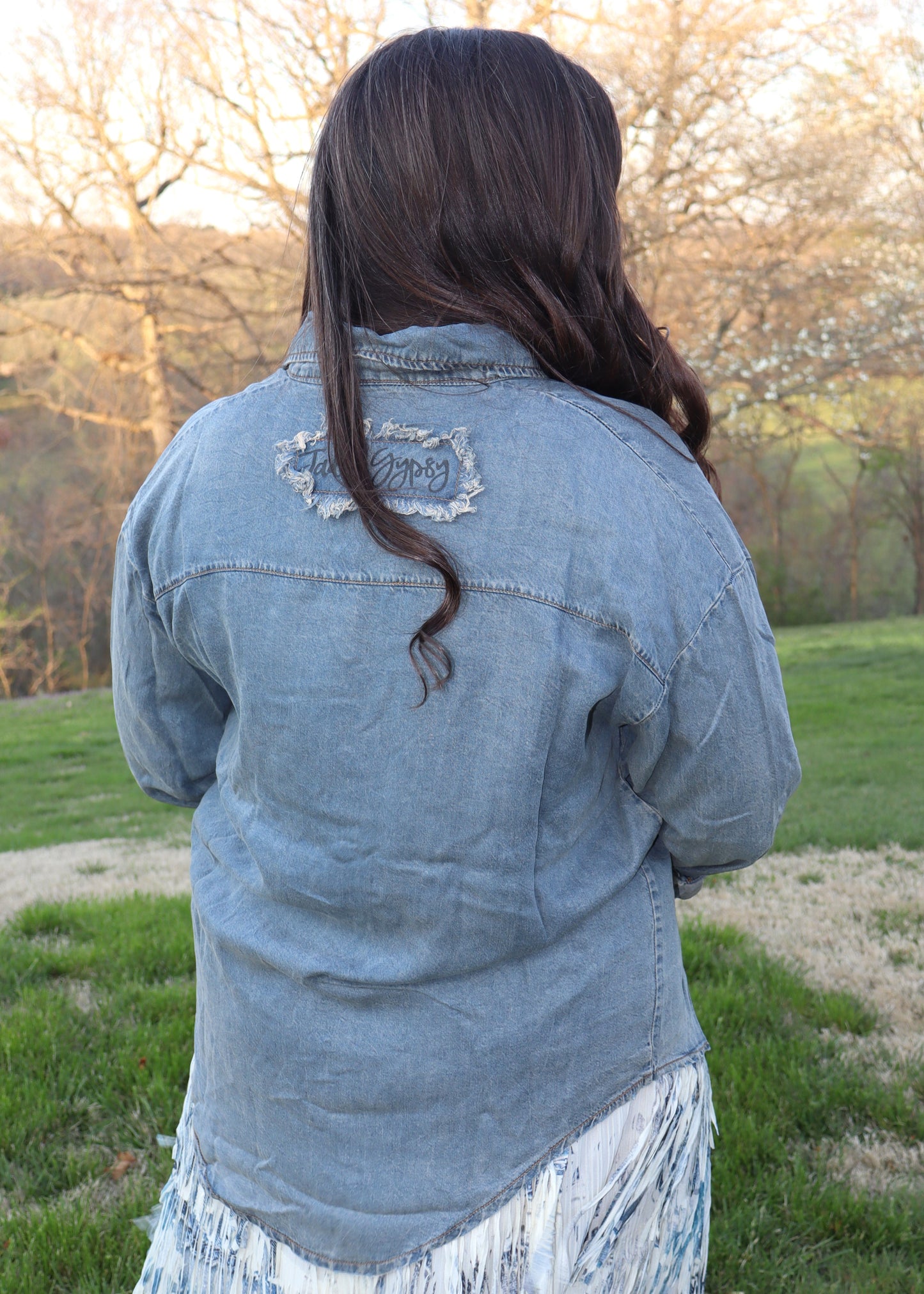 To The Point Shirt - Medium Wash Denim