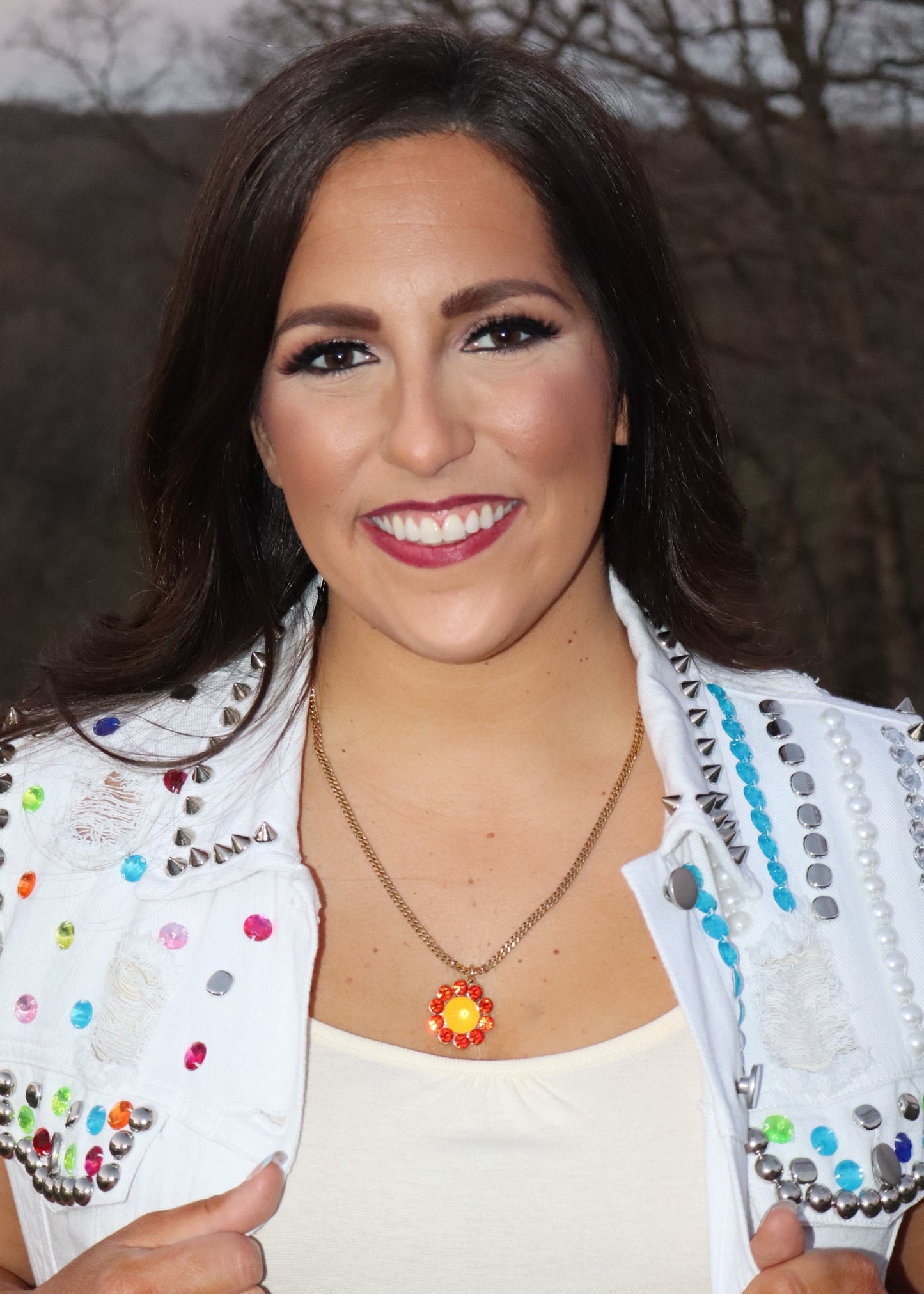 Twiggy Necklace - Neon POP Orange