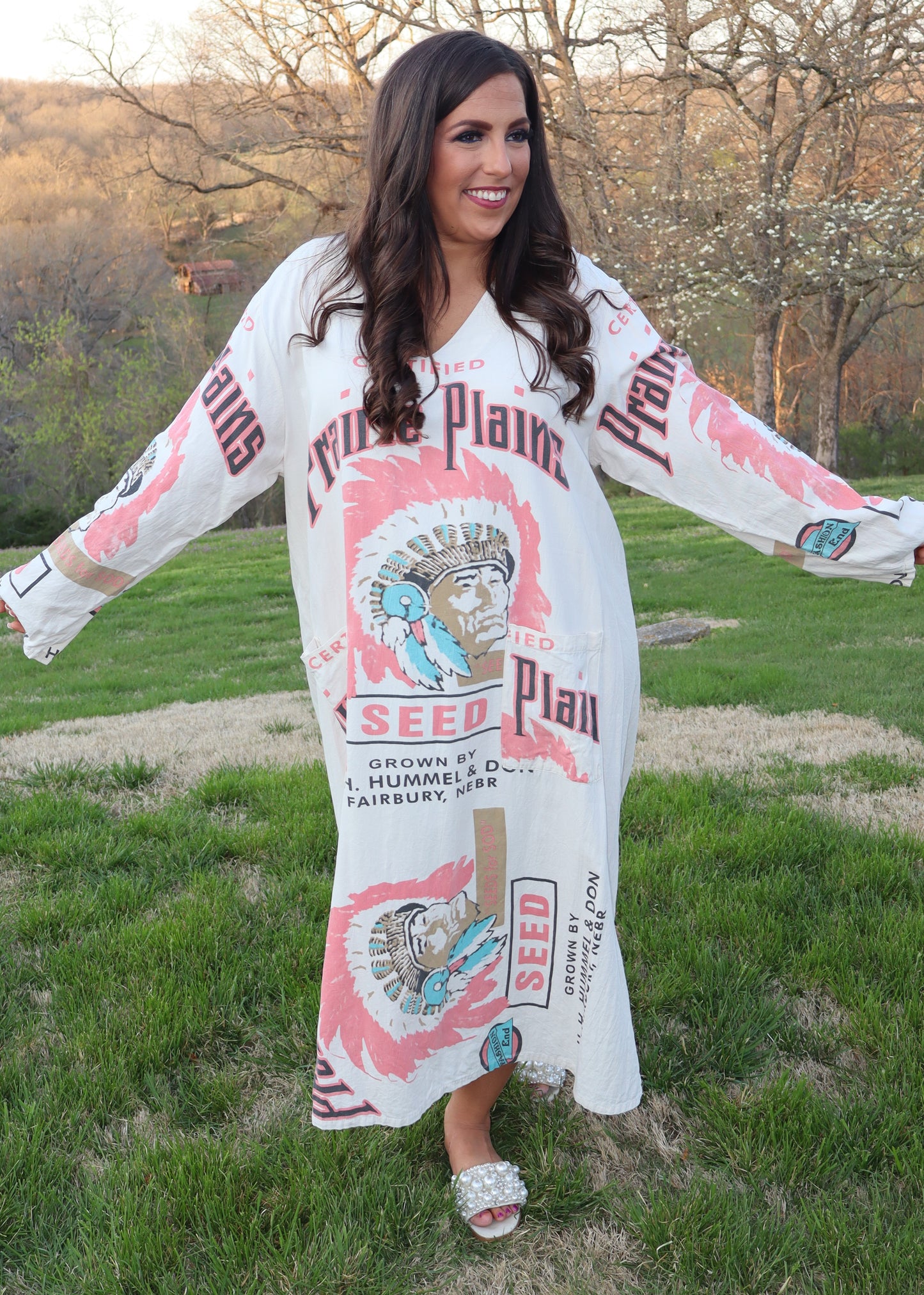 Weekend Mercantile Long Sleeve Dress - Prairie