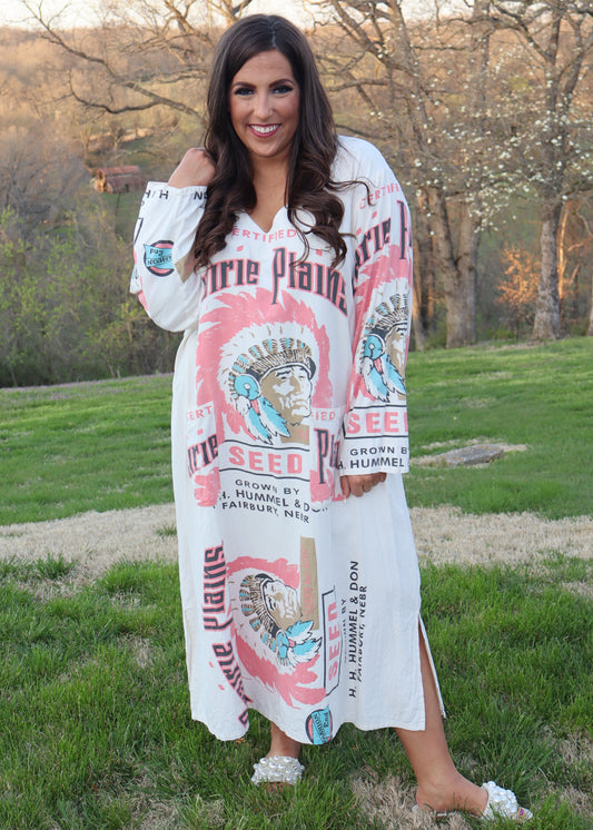 Weekend Mercantile Long Sleeve Dress - Prairie