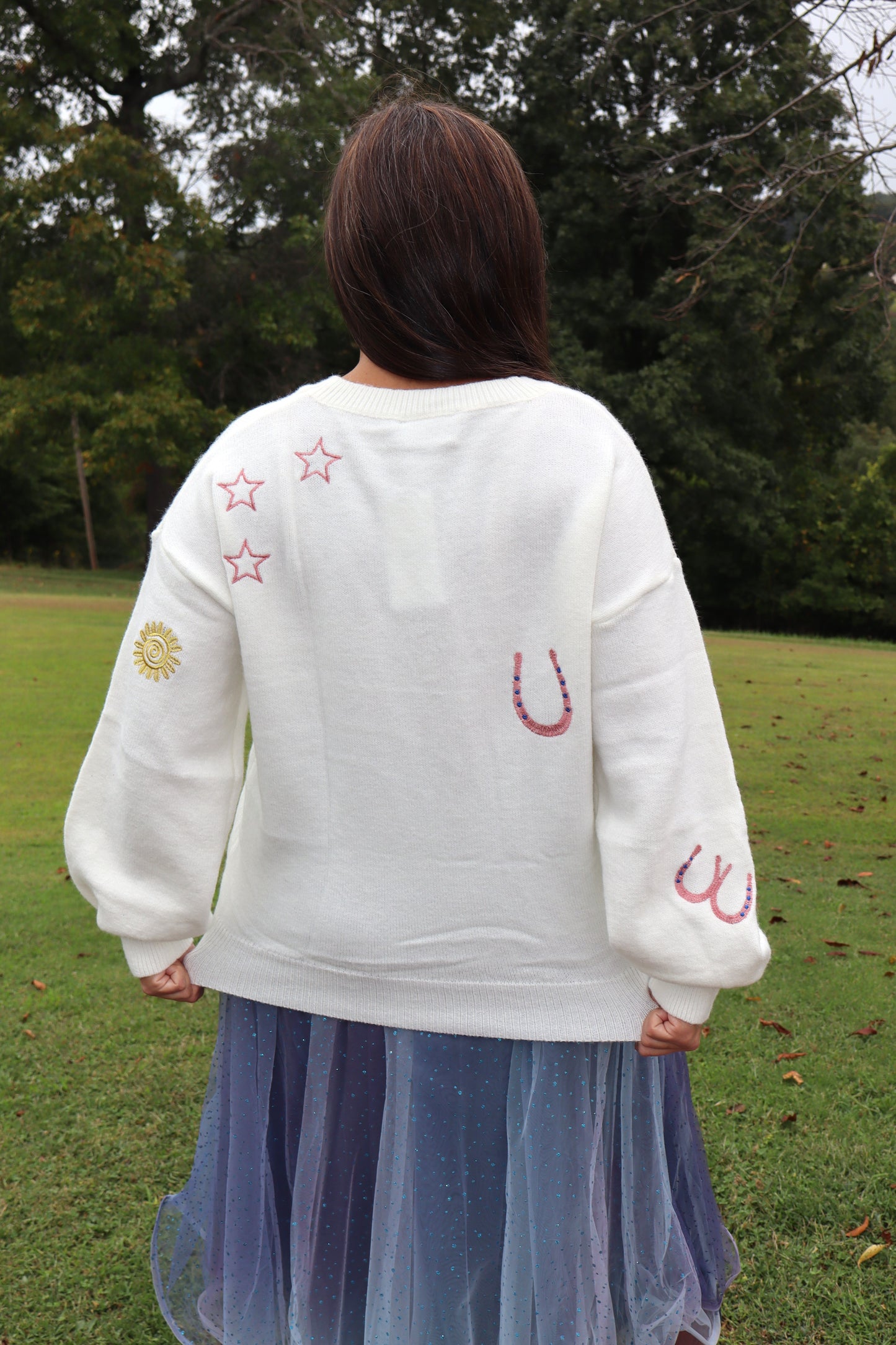 Western Embroidered Sweater