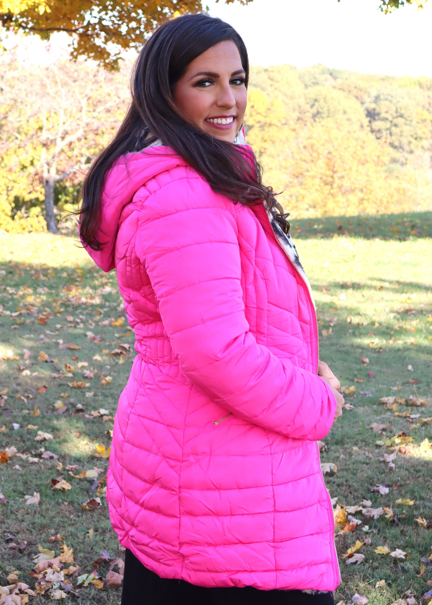 Wild Thing Reversible Jacket - Hot Pink