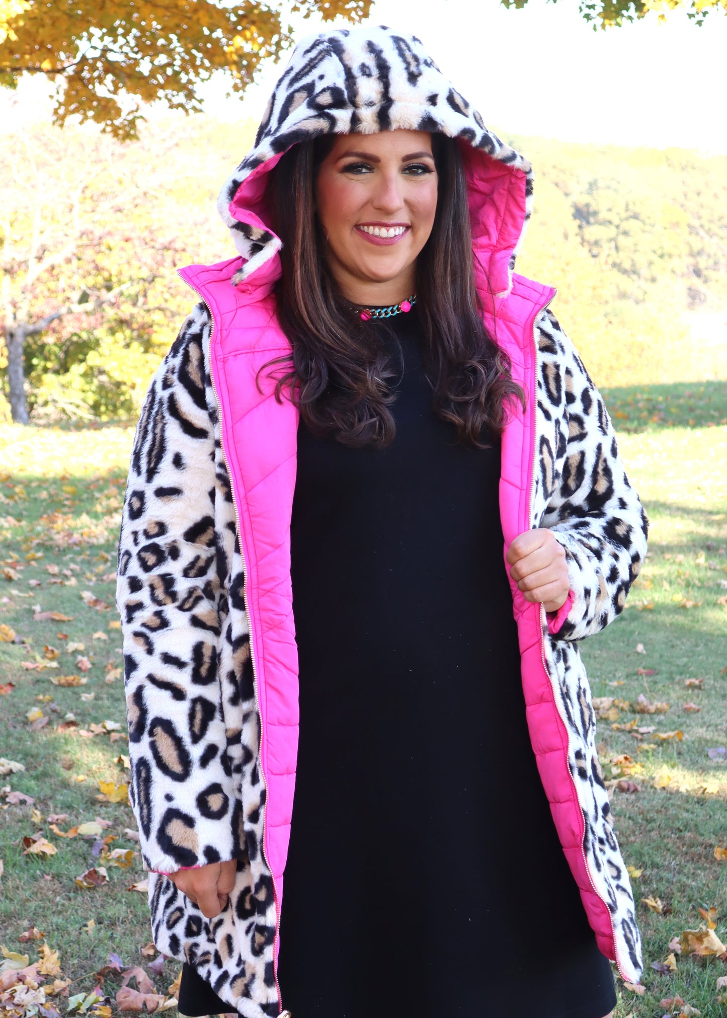 Wild Thing Reversible Jacket - Hot Pink