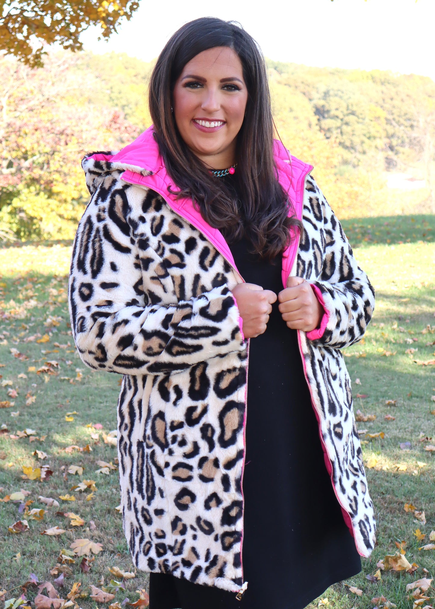 Wild Thing Reversible Jacket - Hot Pink