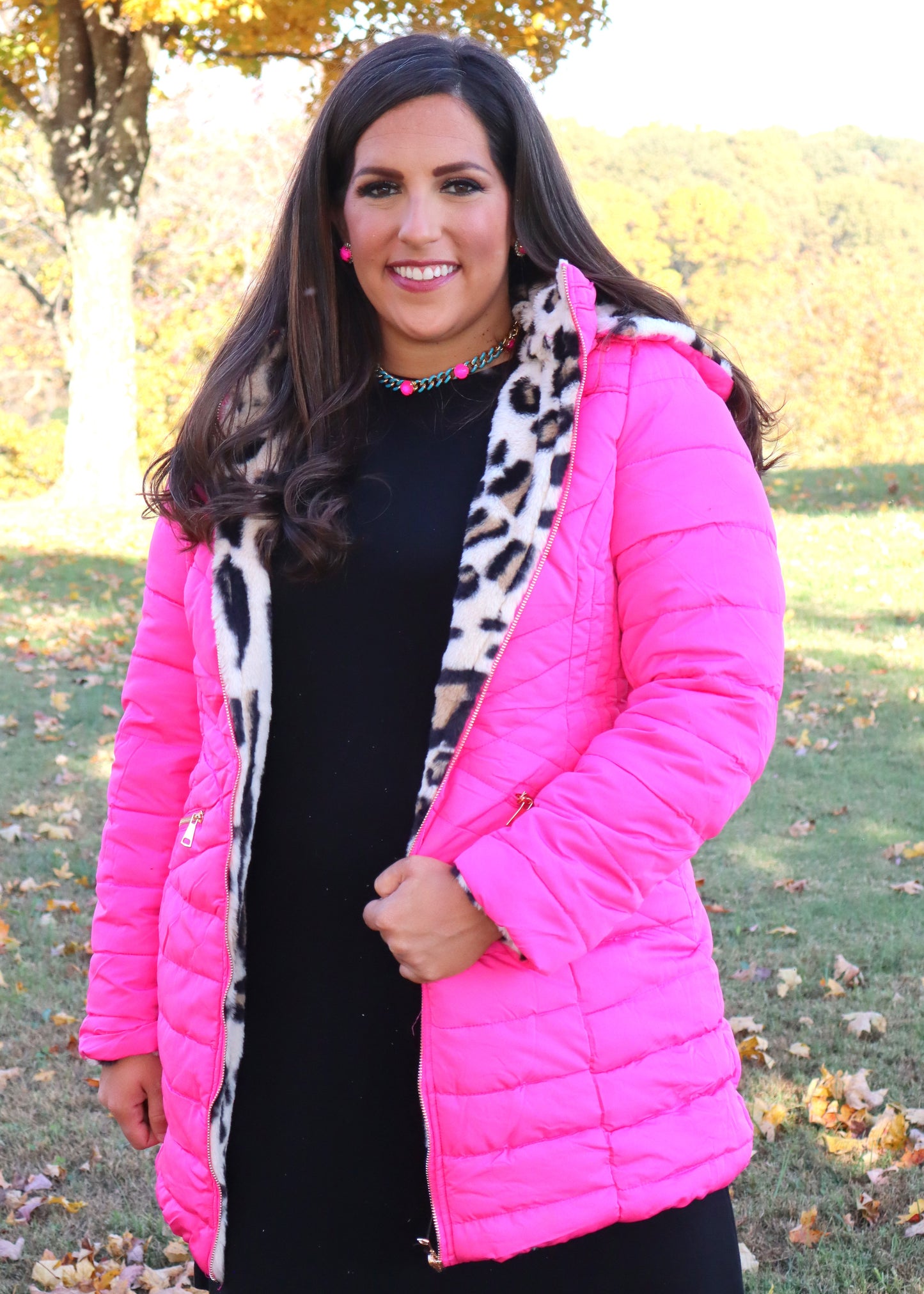 Wild Thing Reversible Jacket - Hot Pink