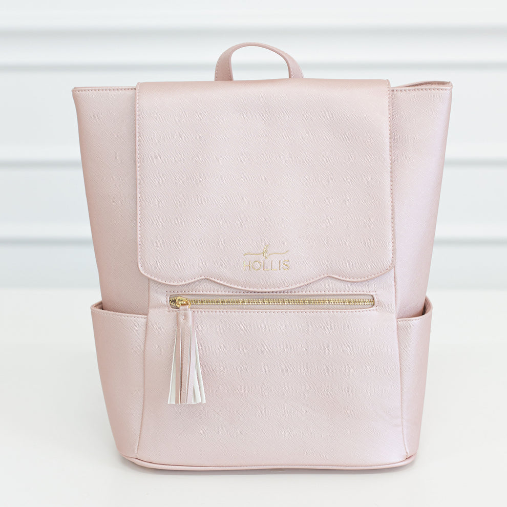 Blush Frilly Full Size Backpack