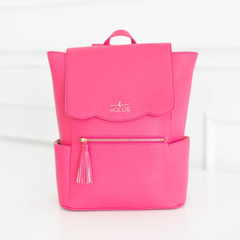 Hot Pink Frilly Full Size Backpack