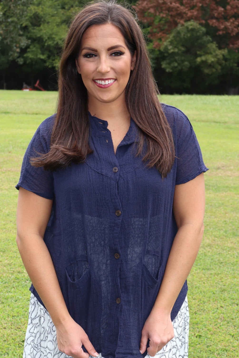 Simply Sweet Top - Navy